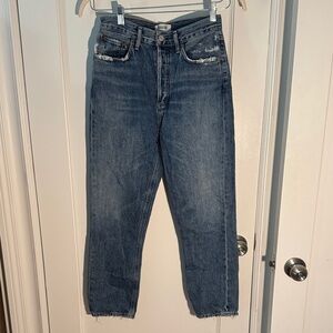 Agolde Women's Straight Blue Jeans